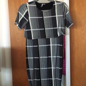 ASOS maternity/nursing office dress